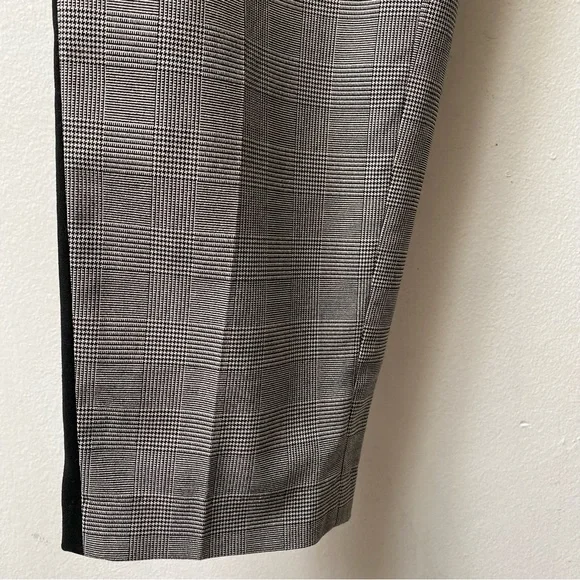 Houndstooth Plaid Skinny Fit Pants - Picture 3 of 12